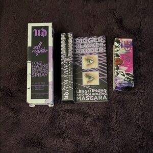 Urban Decay All Nighter Set with Mascara/Vice lipstick color call back